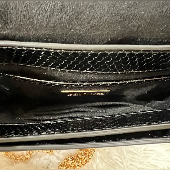 Michael Kors Jade Black Python Crossbody/Clutch - Picture 4 of 5